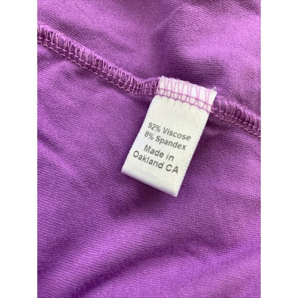 BOGO Lesley Evers Purple V-Neck Tee Short Sleeves Viscose Stretch Womens Small - Picture 6 of 10